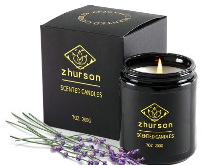 Zhurson - Vela perfumada con aroma a lavanda, una sola mecha y tiempo de combustión de hasta 50 horas Embalaje Deteriorado Cheap