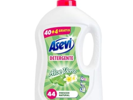 Asevi Detergente Líquido para Lavadora Aloe Vera - Fórmula Concentrada para Ropa Blanca y de Color - Frescura Natural - 1 Unidad, 44 Lavados Embalaje Deteriorado (Cad: 03 08 2029) Discount