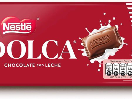 Tabletas de Chocolate con Leche Nestlé Dolca - 100g Embalaje Deteriorado (Cad: 31 12 2025) Online Hot Sale